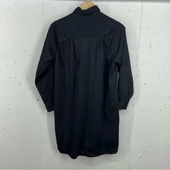 Flats by Jan Niemi Women’s Size Large Black Button Down Tunic Shirt Dress Read - Picture 5 of 10